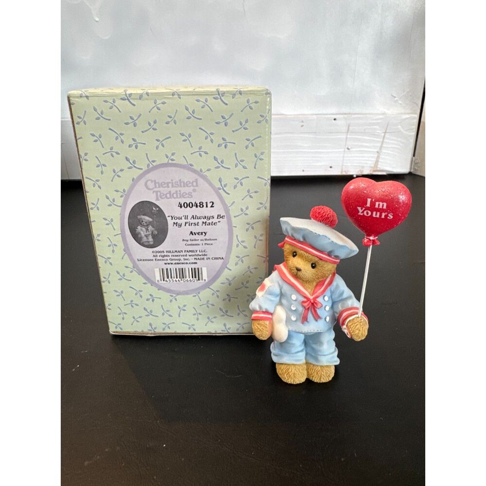 Cherished Teddies 4004812 Avery "You'll Always Be My First Mate" Figurine